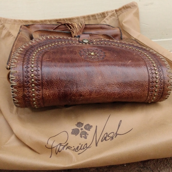 Brown Leather Backpack with Tassel - Picture 2 of 12